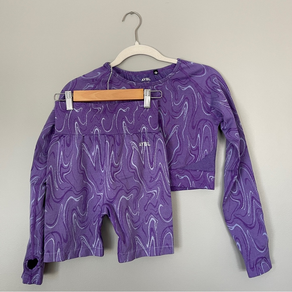 AYBL Workout Set. Womens Top Size L and Bottom Size S